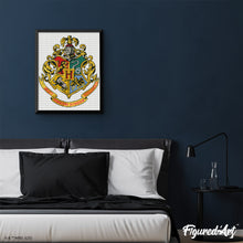 Laden Sie das Bild in den Galerie-Viewer, Diamond Painting - Harry Potter - Hogwarts-Wappen