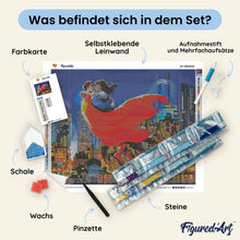 Laden Sie das Bild in den Galerie-Viewer, Diamond Painting - Superman und Lois in der Luft