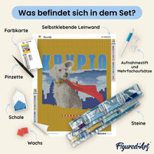 Laden Sie das Bild in den Galerie-Viewer, Diamond Painting - Superman - Krypto mit Skyline
