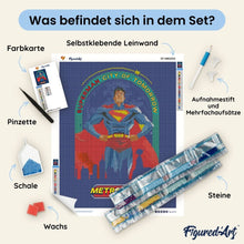 Laden Sie das Bild in den Galerie-Viewer, Diamond Painting - Superman - Stadt der Zukunft