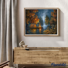 Laden Sie das Bild in den Galerie-Viewer, Malen nach Zahlen für Erwachsene | Zelten unter dem Sternenhimmel | Figured'Art