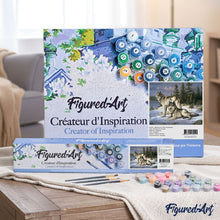 Laden Sie das Bild in den Galerie-Viewer, Malen nach Zahlen für Erwachsene | Wolfspaar | Figured'Art
