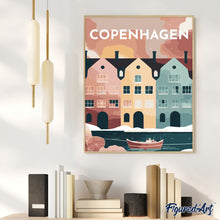 Laden Sie das Bild in den Galerie-Viewer, Reiseplakat Kopenhagen