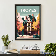 Laden Sie das Bild in den Galerie-Viewer, Diamond Painting – Reiseplakat Troyes