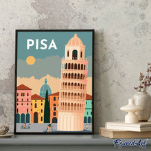 Laden Sie das Bild in den Galerie-Viewer, Reiseplakat Pisa