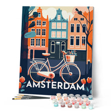 Laden Sie das Bild in den Galerie-Viewer, Reiseplakat Amsterdam