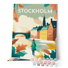 Laden Sie das Bild in den Galerie-Viewer, Reiseplakat Stockholm