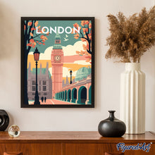 Laden Sie das Bild in den Galerie-Viewer, Diamond Painting – Reiseposter London 2
