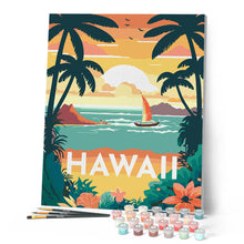 Laden Sie das Bild in den Galerie-Viewer, Reiseposter Hawaii