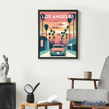 Laden Sie das Bild in den Galerie-Viewer, Diamond Painting – Reiseposter Los Angeles