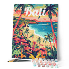 Laden Sie das Bild in den Galerie-Viewer, Reiseposter Bali
