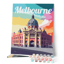 Laden Sie das Bild in den Galerie-Viewer, Reiseposter Melbourne