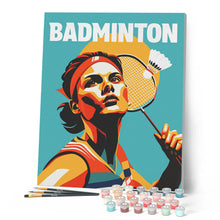 Laden Sie das Bild in den Galerie-Viewer, Sportposter Badminton