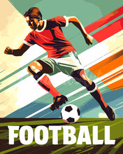 Laden Sie das Bild in den Galerie-Viewer, Malen nach Zahlen Figured'Art – Sportposter Fußball