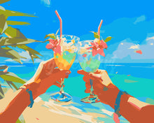 Laden Sie das Bild in den Galerie-Viewer, Malen nach Zahlen Figured'Art – Strand-Toast