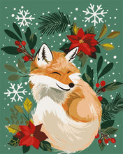 Laden Sie das Bild in den Galerie-Viewer, Malen nach Zahlen Figured'Art – Kleiner Weihnachts-Fuchs