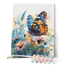 Laden Sie das Bild in den Galerie-Viewer, Schmetterling und Blumen