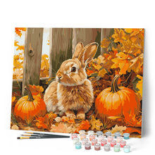 Laden Sie das Bild in den Galerie-Viewer, Hase und Kürbisse