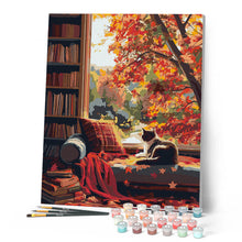 Laden Sie das Bild in den Galerie-Viewer, Herbstblick der Katze