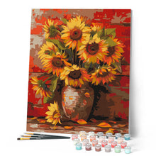 Laden Sie das Bild in den Galerie-Viewer, Herbst-Sonnenblumen-Vase
