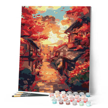 Laden Sie das Bild in den Galerie-Viewer, Herbststraße in Kyoto