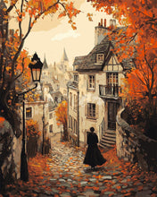 Laden Sie das Bild in den Galerie-Viewer, Malen nach Zahlen Figured'Art – Herbstspaziergang in der Altstadt