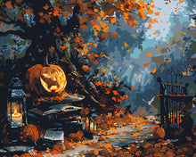 Laden Sie das Bild in den Galerie-Viewer, Malen nach Zahlen Figured'Art – Spukhaftes Herbsttor