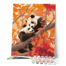 Laden Sie das Bild in den Galerie-Viewer, Pandazwillinge im Herbst