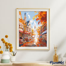 Laden Sie das Bild in den Galerie-Viewer, Altstadt im goldenen Herbst