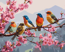 Laden Sie das Bild in den Galerie-Viewer, Malen nach Zahlen Figured'Art – Die Band der Singvögel