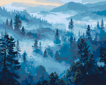 Laden Sie das Bild in den Galerie-Viewer, Malen nach Zahlen Figured'Art – Nebel in den Kiefern