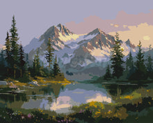 Laden Sie das Bild in den Galerie-Viewer, Malen nach Zahlen Figured'Art – Alpensee