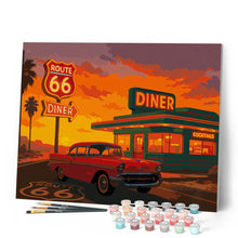 Laden Sie das Bild in den Galerie-Viewer, Der Diner und der Oldtimer