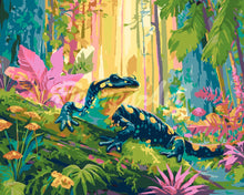 Laden Sie das Bild in den Galerie-Viewer, Malen nach Zahlen Figured'Art – Wald-Salamander