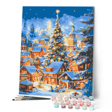 Laden Sie das Bild in den Galerie-Viewer, Funkelndes Weihnachtsdorf