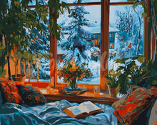 Laden Sie das Bild in den Galerie-Viewer, Malen nach Zahlen Figured'Art – Gemütlicher Winterabend