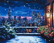 Laden Sie das Bild in den Galerie-Viewer, Malen nach Zahlen Figured'Art – Winterbalkon