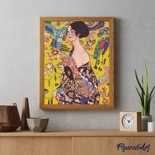 Laden Sie das Bild in den Galerie-Viewer, Dame mit Fächer - Klimt