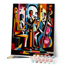 Laden Sie das Bild in den Galerie-Viewer, Kühne Abstrakte Jazz-Band