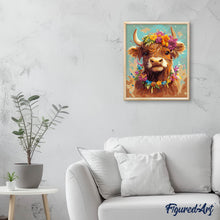 Laden Sie das Bild in den Galerie-Viewer, Highland Cow Gartenkönigin