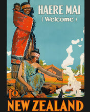 Laden Sie das Bild in den Galerie-Viewer, Malen nach Zahlen Figured'Art – Neuseeland Vintage-Poster