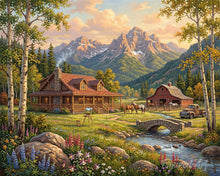Laden Sie das Bild in den Galerie-Viewer, Malen nach Zahlen Figured'Art – Alpiner Cottage-Traum