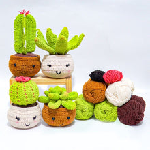 Laden Sie das Bild in den Galerie-Viewer, Amigurumi Häkelset - Kaktus im Topf Figured'Art