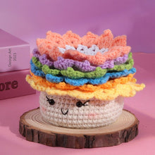 Laden Sie das Bild in den Galerie-Viewer, Amigurumi Häkelset - Regenbogen-Sukkulente Figured'Art