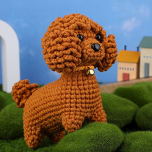 Laden Sie das Bild in den Galerie-Viewer, Amigurumi Häkelset - Brauner Pudel Figured'Art