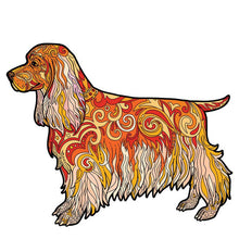 Laden Sie das Bild in den Galerie-Viewer, 2D Holzpuzzle – Langhaariger Hund