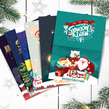 Laden Sie das Bild in den Galerie-Viewer, Malen nach Zahlen 6er-Pack DIY Weihnachtskarten - Serie 5
