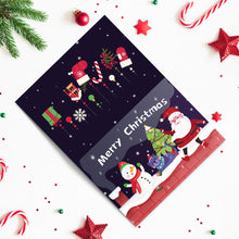 Laden Sie das Bild in den Galerie-Viewer, Malen nach Zahlen 6er-Pack DIY Weihnachtskarten - Serie 5