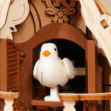 Laden Sie das Bild in den Galerie-Viewer, 3D Puzzle - Kuckucksuhr (Holzfarbe)
