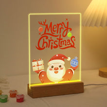 Laden Sie das Bild in den Galerie-Viewer, LED Präsentationssockel aus Holz Malen nach Zahlen 15x20 cm - Weihnachtsmann 10